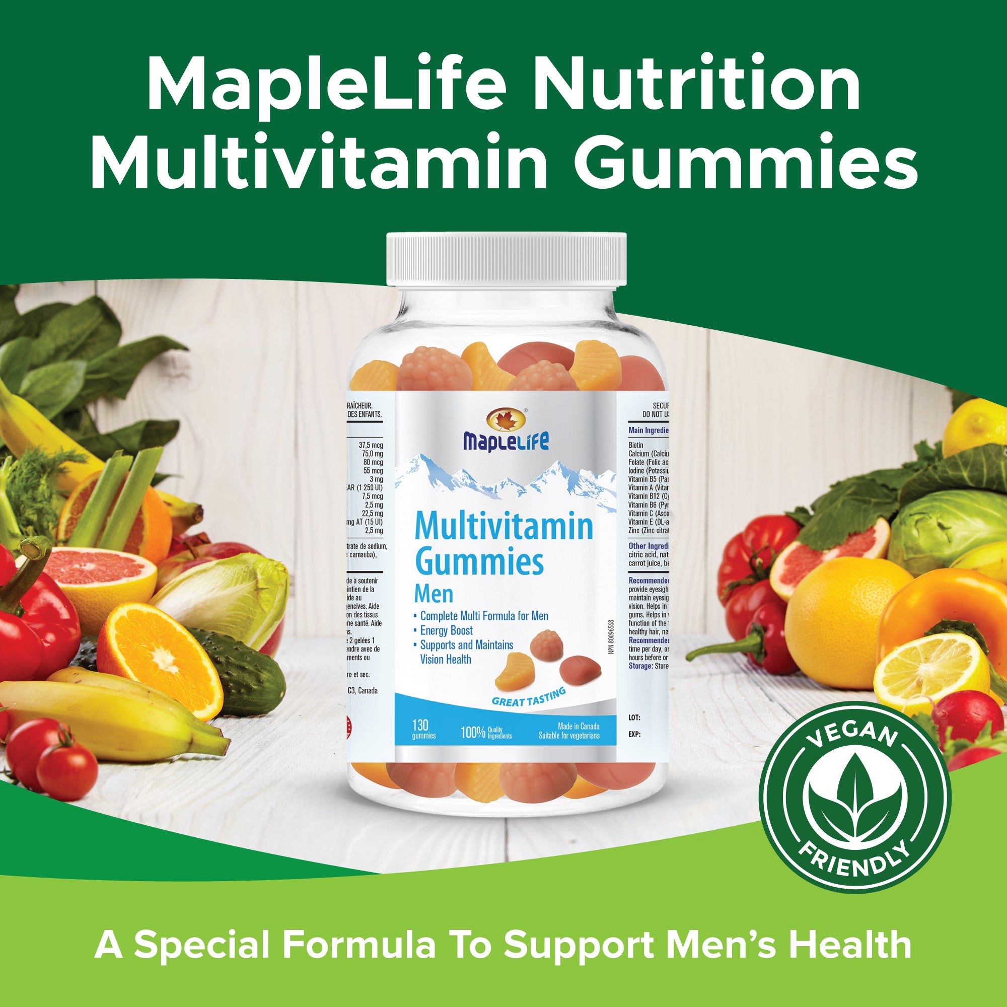 Multivitamin Gummies For Men 130 Gummies