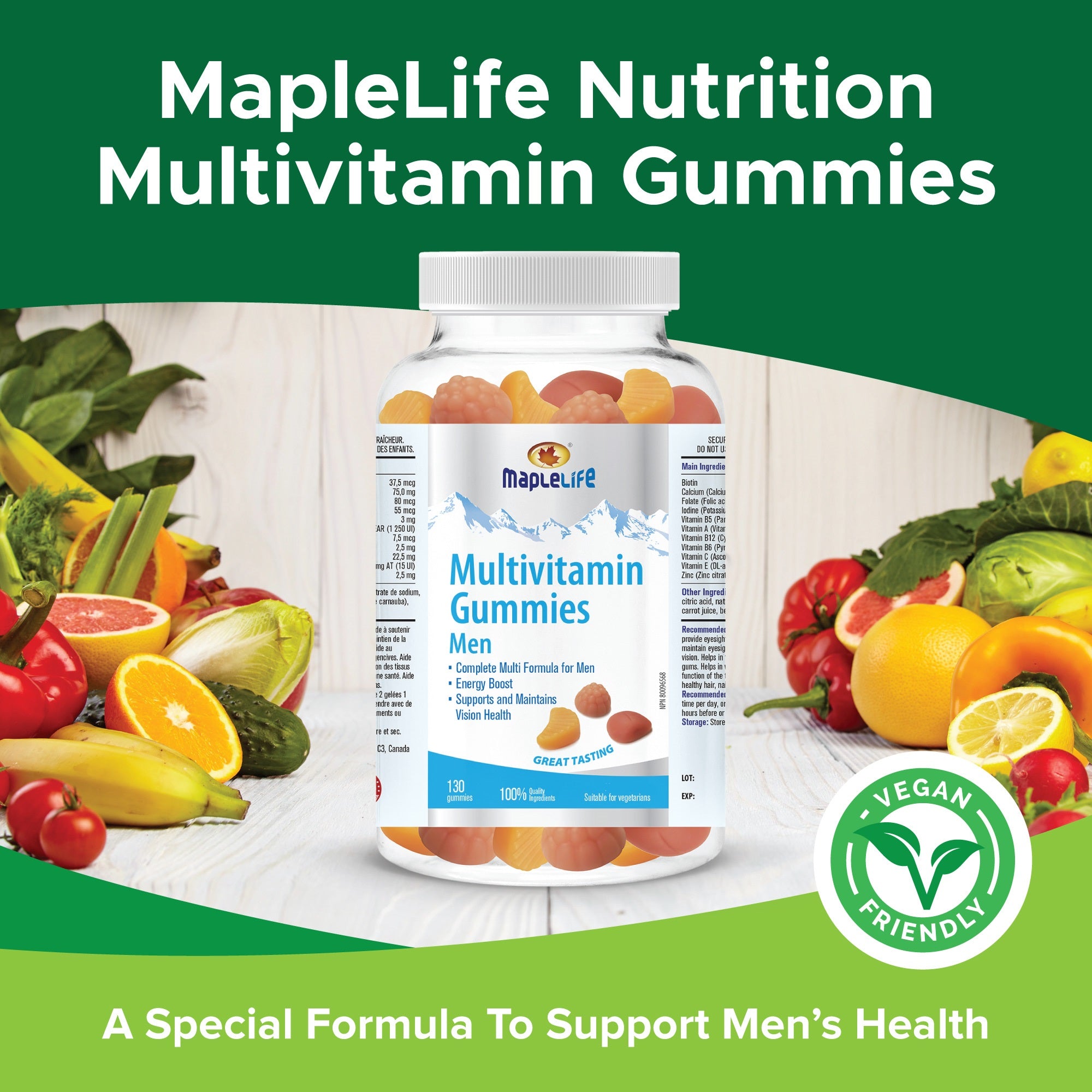 Multivitamin Gummies For Men 130 Gummies