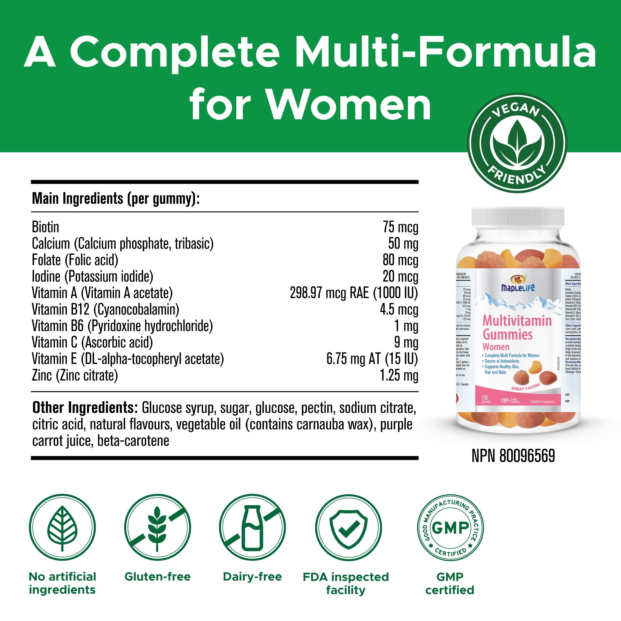 Multivitamin Gummies For Women 130 Gummies