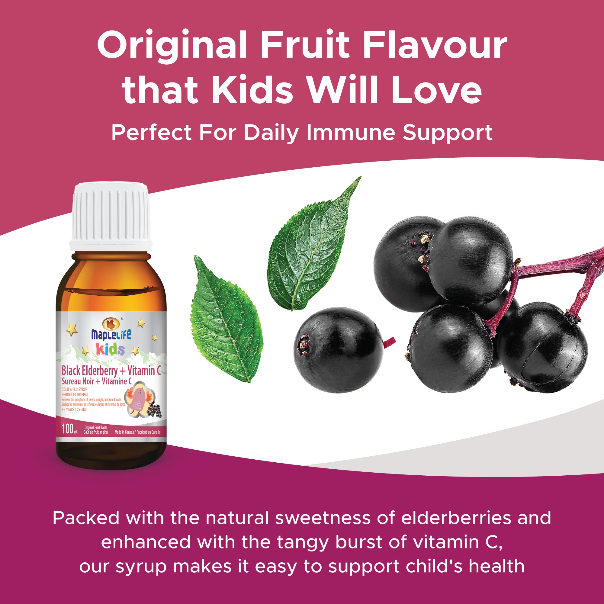 Kids Black Elderberry + Vitamin C 100ml