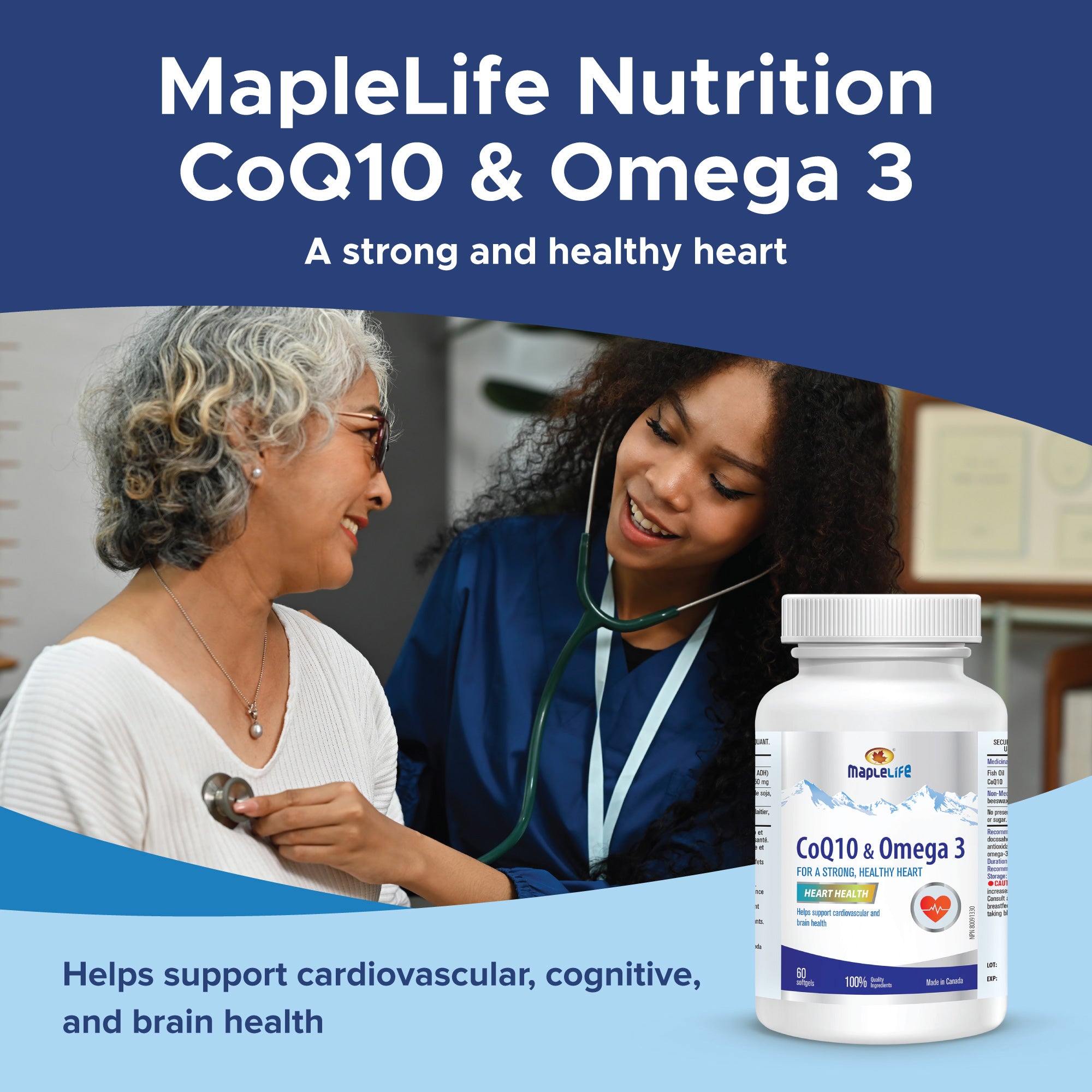 CoQ10 & Omega 3 60 Softgels