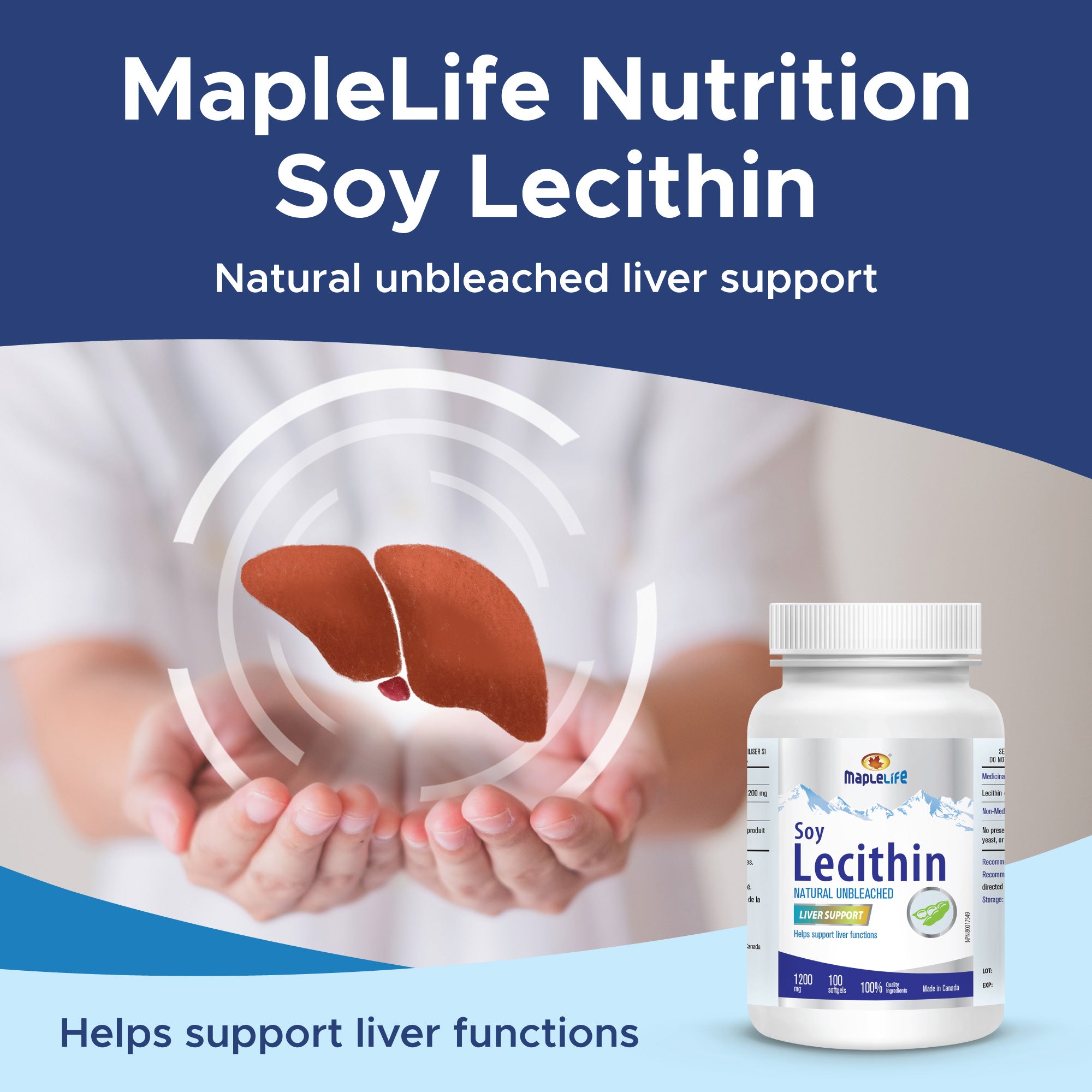 Lecithin 1200mg 100 Softgels (Small Pack)