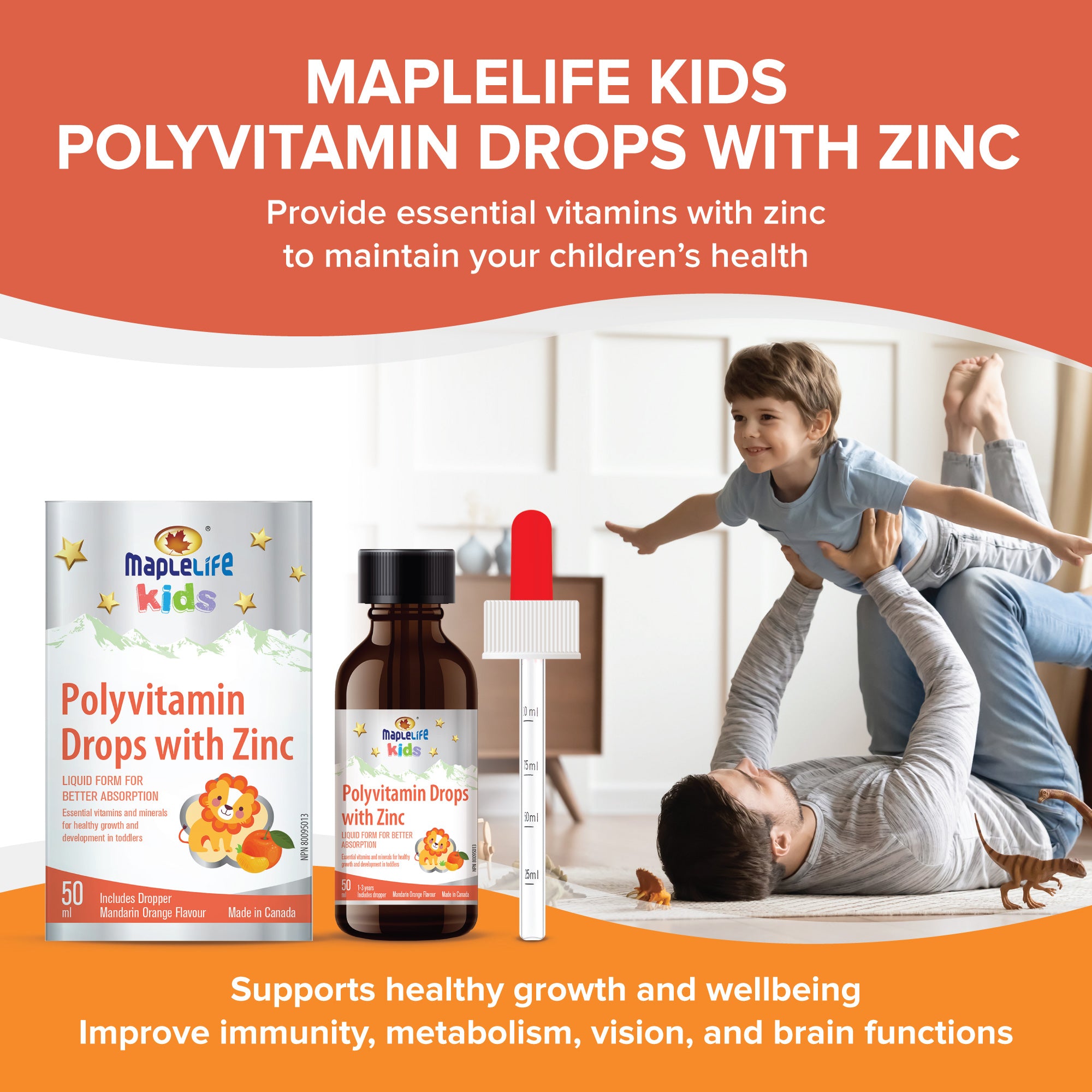 Polyvitamin Drops with Zinc 50ml