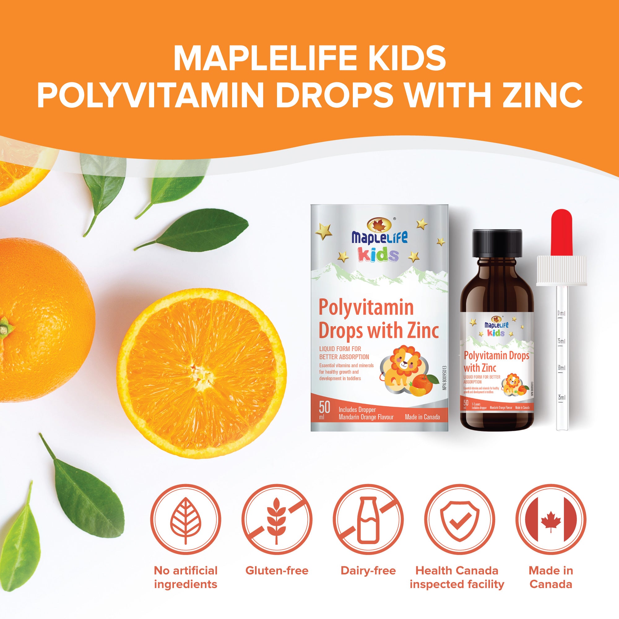 Polyvitamin Drops with Zinc 50ml