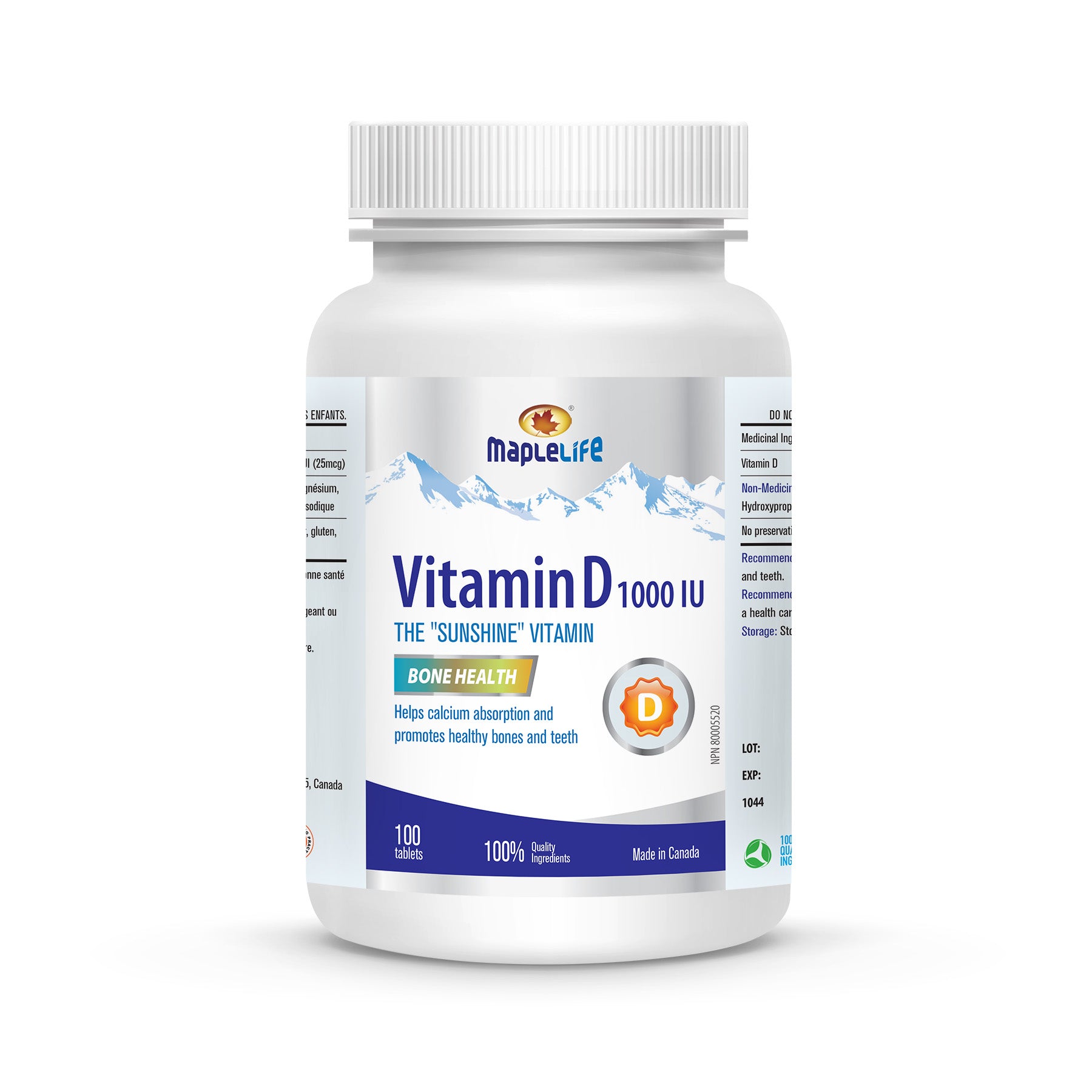 Vitamin D 1000IU 100 Tablets