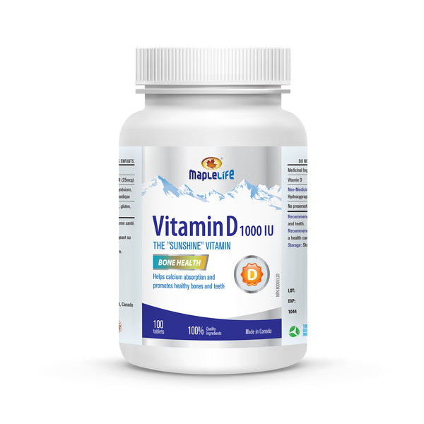 Vitamin D 1000IU 100 Tablets