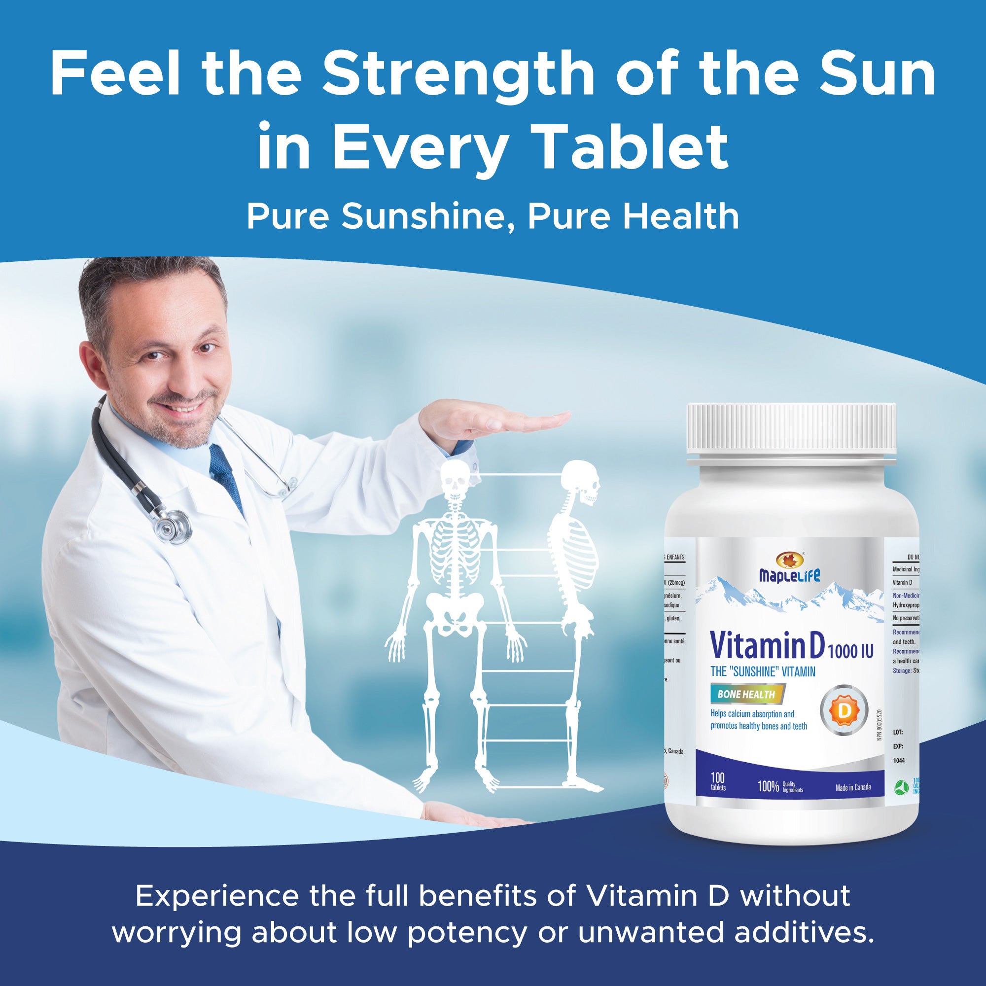 Vitamin D 1000IU 100 Tablets