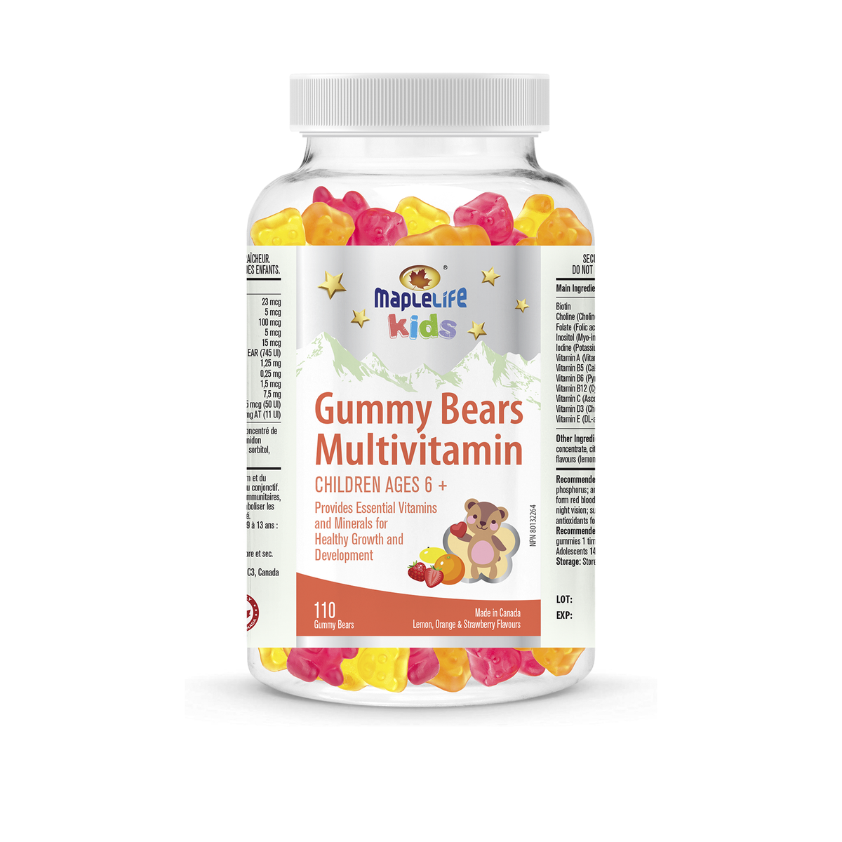 Gummy Bears Multivitamin For Kids 110 Gummies – MapleLife Nutrition